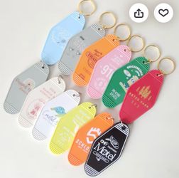 10cents each!  280+ Blank Retro Keychains to customize | Moving Out Sale