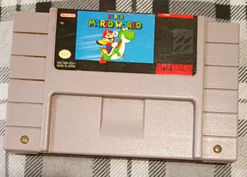 Super Mario World SNES Cartridge