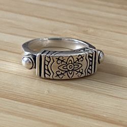 Brighton 925 Sterling Etched Ring