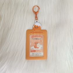 Gudetama Lazy Egg photo keychain