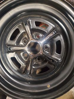 FORD MAGNUM 500' 15 X 7 RIMS NEW CHROME INNER BLACK OUTER