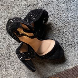 Shoes Black Ladies High Heel
