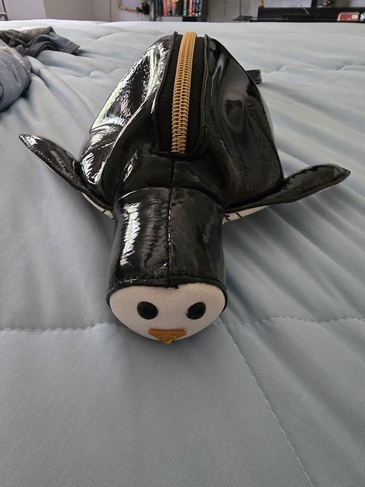Betsey Johnson Tuxedo Penguin Wristlet