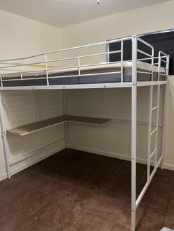 Twin Bed With Desk