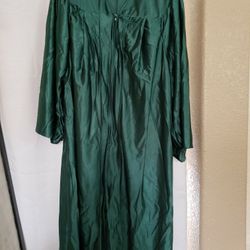 Graduation Gown Green Size  48 