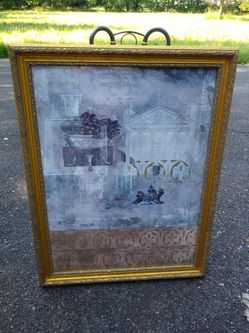 Large framed picture