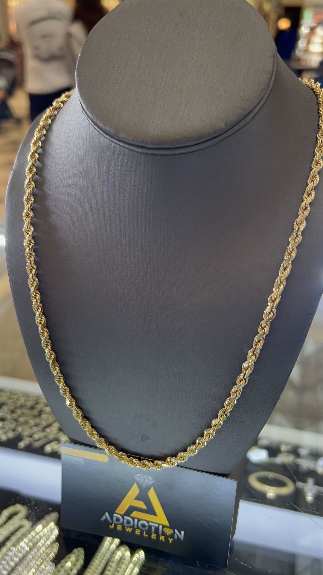 Solid Rope Chain 10kt Gold
