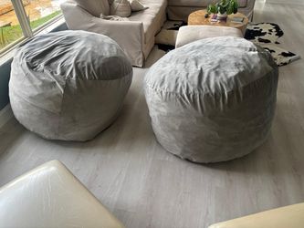 Two large Savenu bean bag chair 48 inches in diameter. $100 each