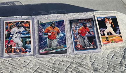 Yordan Alvarez 3 card bundle deal! With Free Limited Edition Fisher Vintage set!