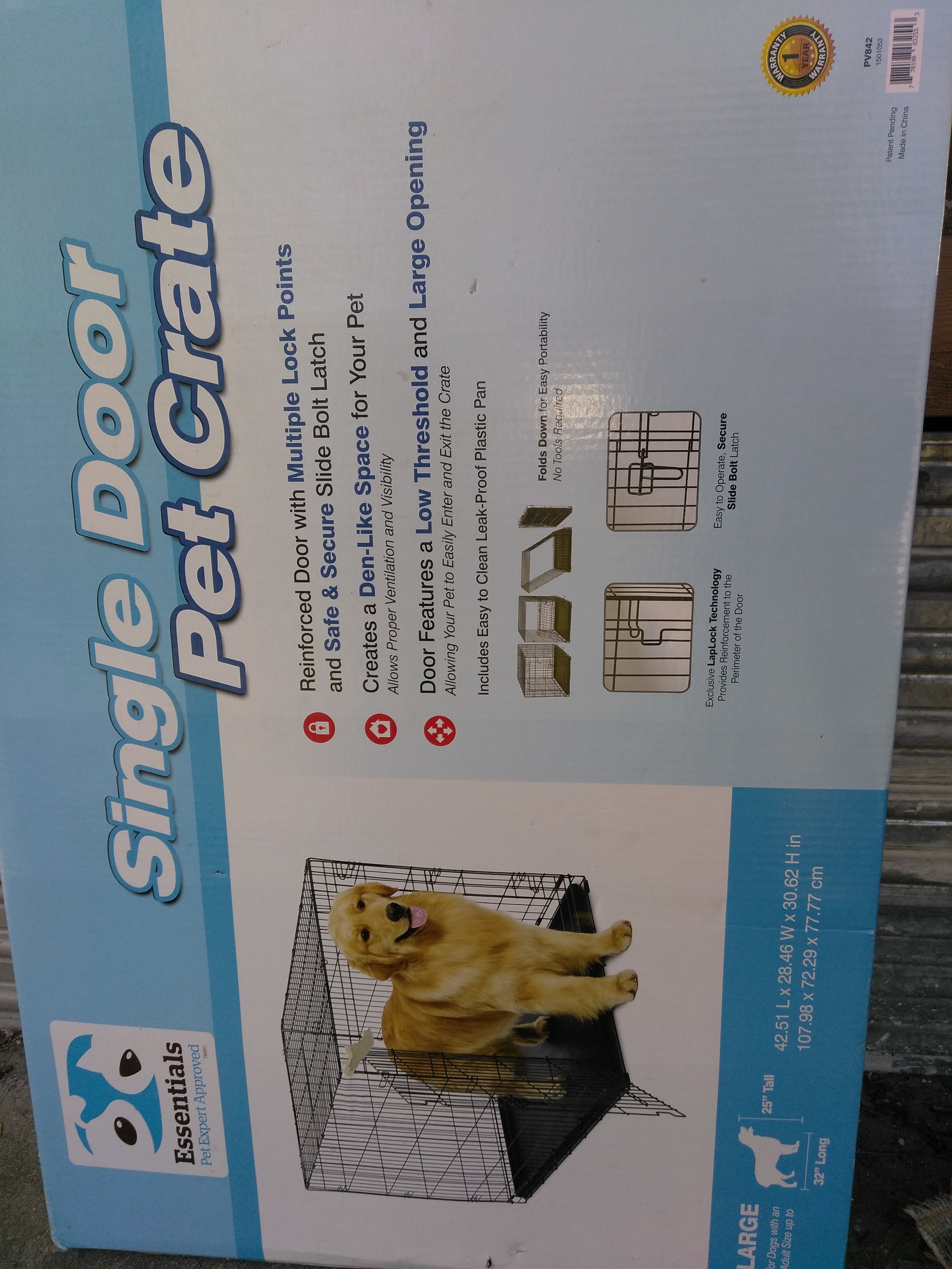 Single door dog crate