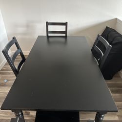 Black IKEA Dining table 