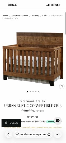 Rustic Full size crib