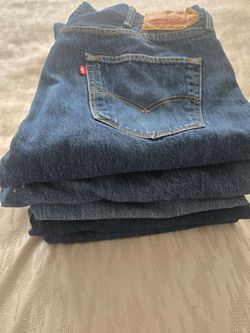 5 PAIRS OF 501 LEVI'S BLUE JEANS