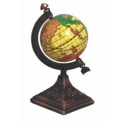 Vintage Die-Cast fancy rotating globe Metal Miniature Pencil Sharpener