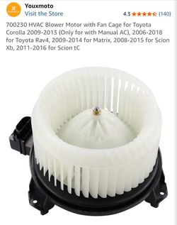Youxmoto HVAC Blower Motor with Fan Cage