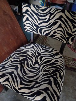 Zebra print chair