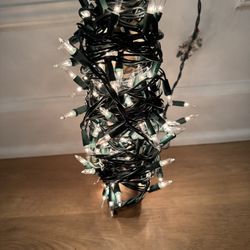 Clear Mini Christmas Lights – Green Wire, Fully Working – Indoor/Outdoor