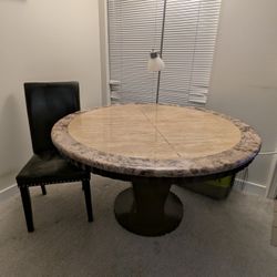 Granite Table & 4 Chairs 