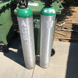 2 alumn 50 pound co2 tanks empty
