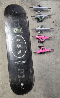 FREEDOM FROM THE KNOWN
Skate Board ARBOR 825 
& 5 Trucks pictured