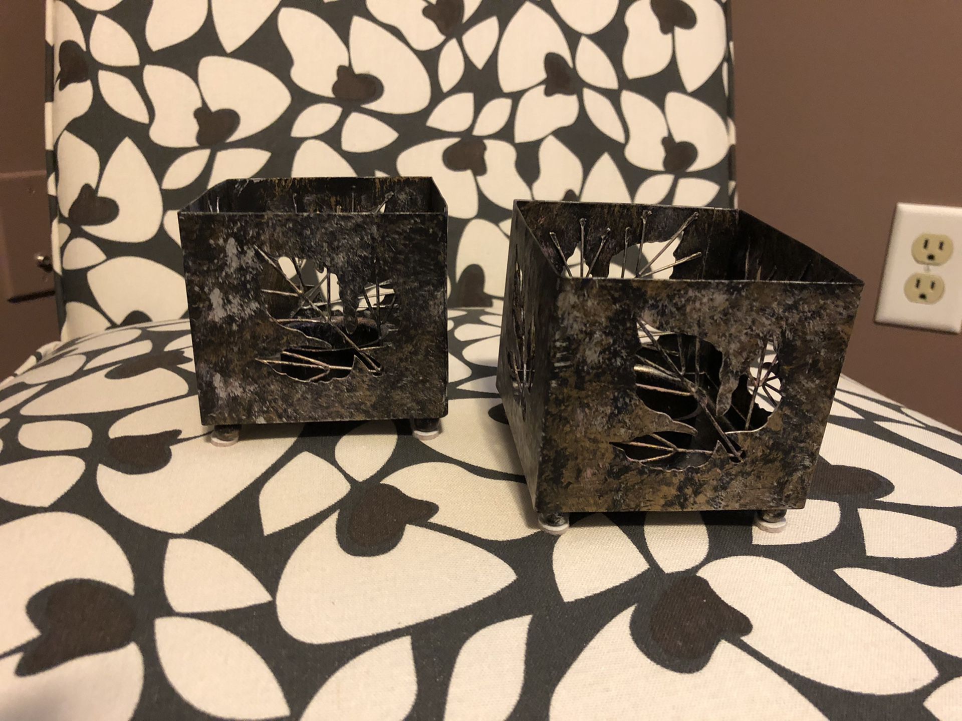 Pair of never used candle holders
