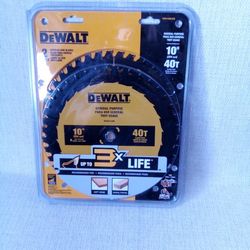 DeWalt 10" Circular Saw Blade 40T General Purpose 