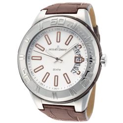I Jacques Lemans, Miami, Men's Watch, Stainless Steel Case, Leather