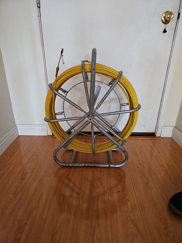 6MM 500FT Duct Rodder Fiberglass Fish Tape Cable Pulling Rod Cable Running