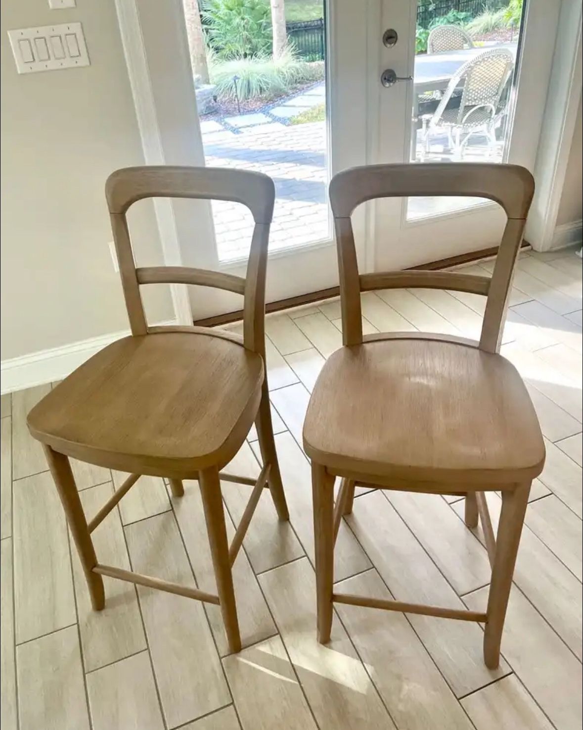 Pottery barn stools (2)