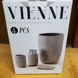 Vienne 4pc Bathroom Accessories Set