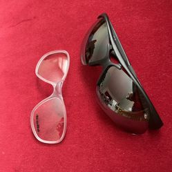 bolle Parole Matte Frame 2 Lens Set Semi Rimless Sunglasses With Case ( Brand New )