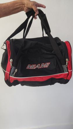 Red and Black Duffle Bag