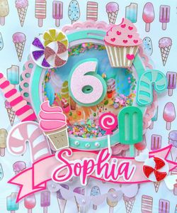 Candy Land Cake Topper 