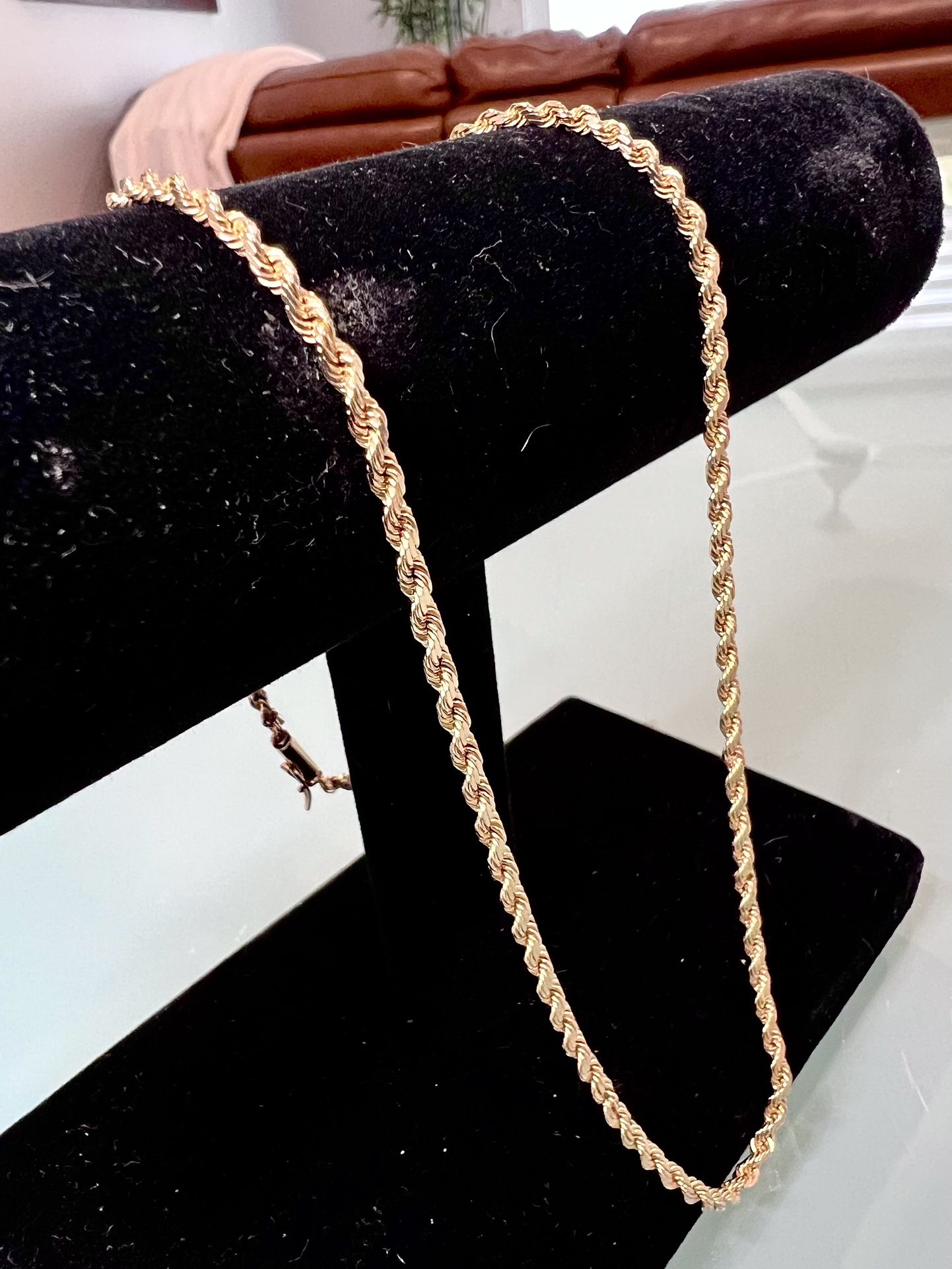 🔥 Elegant 14k Yellow Gold Solid Rope Chain/Necklace 14.1 Grams