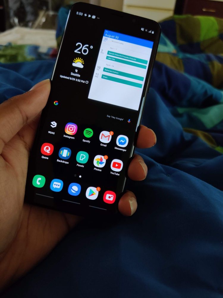 20 days old Samsung Galaxy S9 Factory unlocked