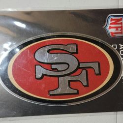 SAN FRANCISCO 49ERS HIGH QUALITY POPULAR DESIGN LARGE ADHESIVE BACK LOGO