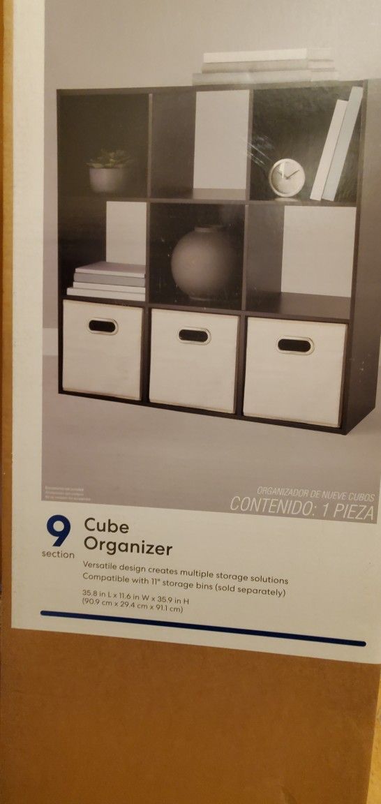 Simply Essential Brand 9 cube storage unit 