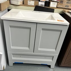 Delbridge 30” Pearl Gray Vanity 