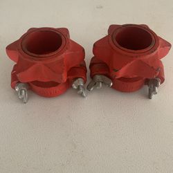 Vintage Olympic 2 inch Barbell Spinlock Collar Weight Clamps