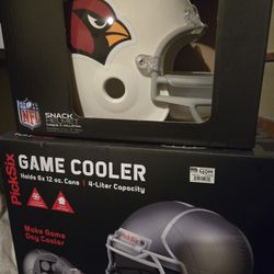 Nfl Cooler And Cardinal Serving Helmet 