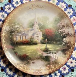Thomas Kinkade Bradford Exchange Plate