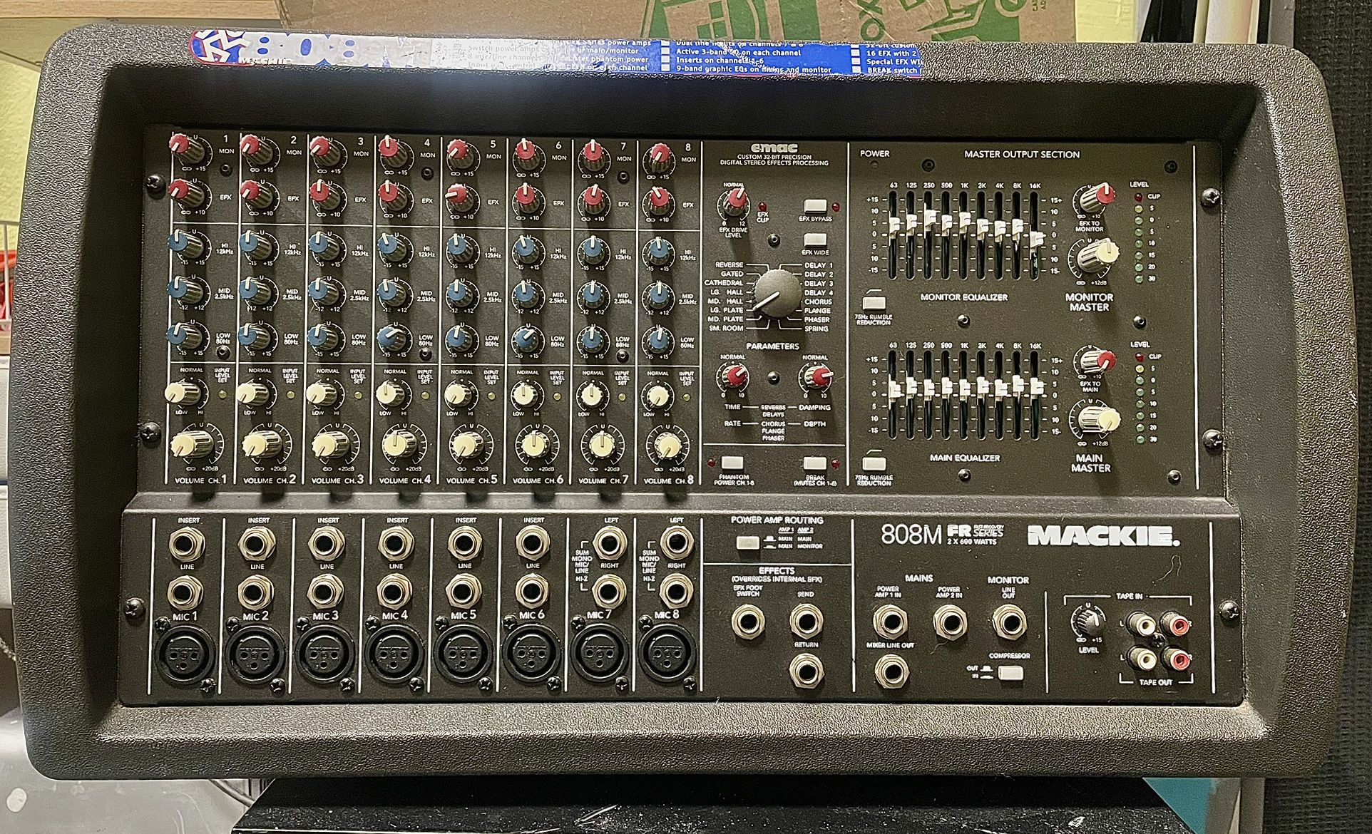 Mackie 808M fr Series Powered PA Mixer