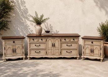 Honey House 3-Piece Dresser + Nightstand Set — $200 Firm