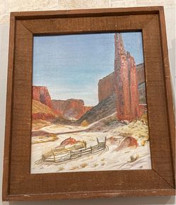 Art work by unknown canyon de Shay Cliff dwelley Trale & Chinle