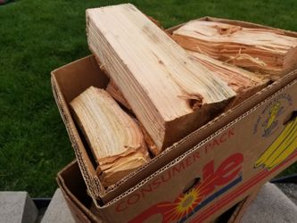Boxes of dry-seasoned firewood (Ask about delivery)