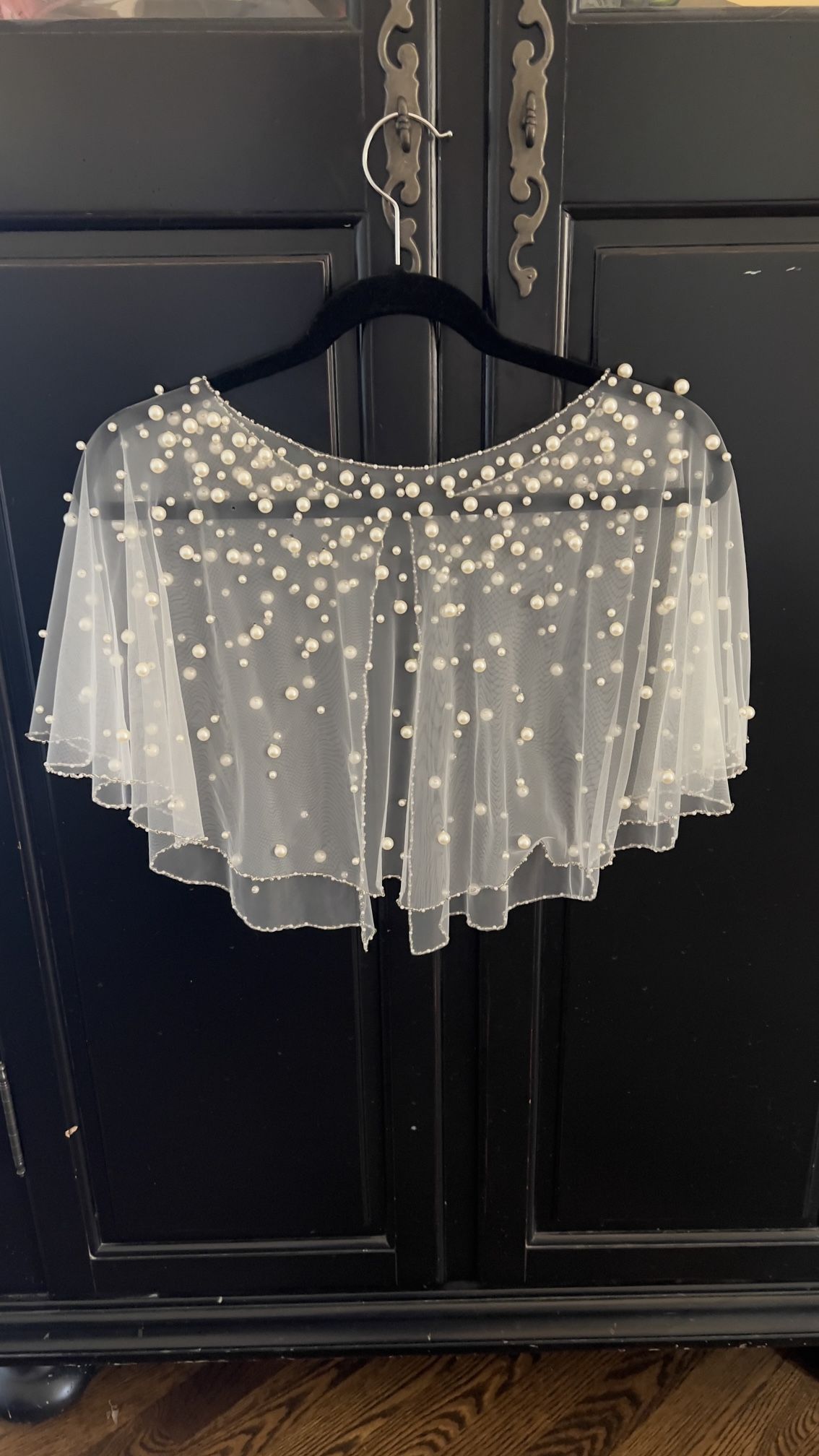 Pearls Wedding Capes Shawl Wrap Shrug Bridal Evening Dress