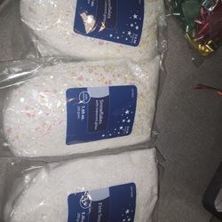 Iridescent Glitter Snowflakes And Fine Snow 