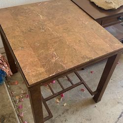 End Table Metal With Tile Too $125 Or Next Offer 