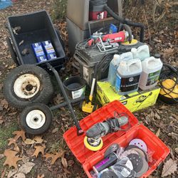 Bulk Lot of Tools, Cleaning Supplies & Equipment – All Included