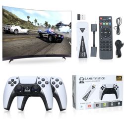 U10 Video Game Console 64G 10000+ Games Retro Handheld 4K TV Game Stick Wireless Controller